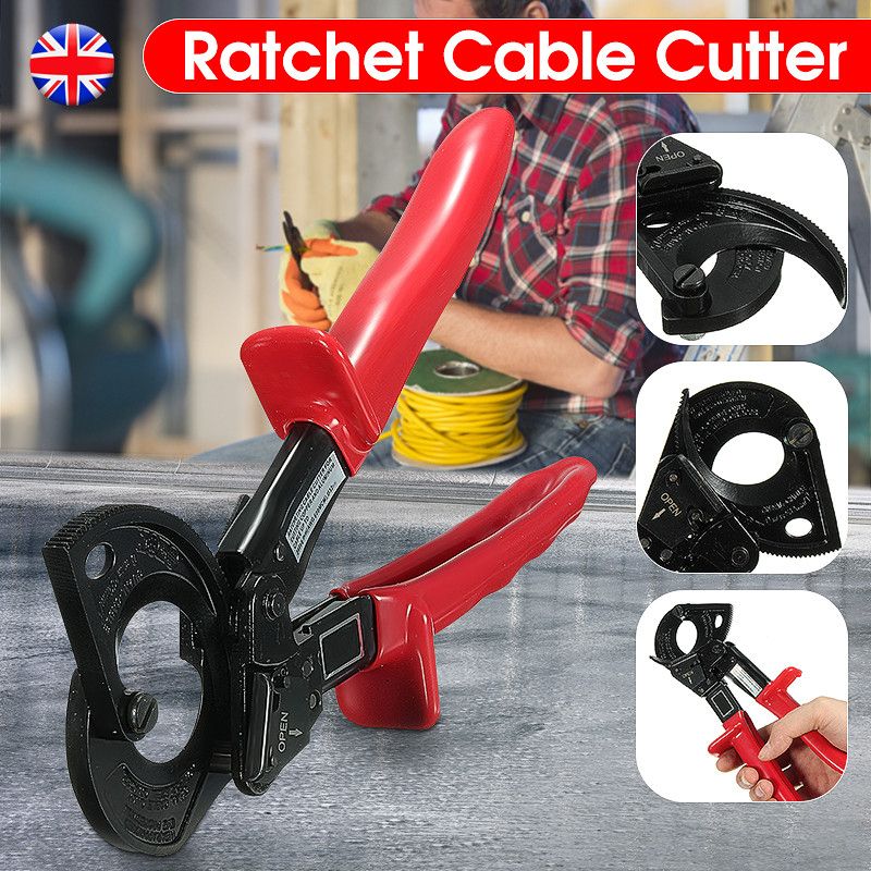 Ratchet Cable Cutter AWG 600MCM Ratcheting Wire Plier Hand T