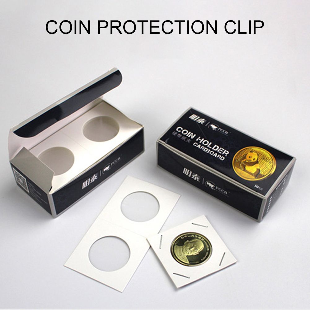 100Pcs Cardboard Flip Display Storage Holder For-
