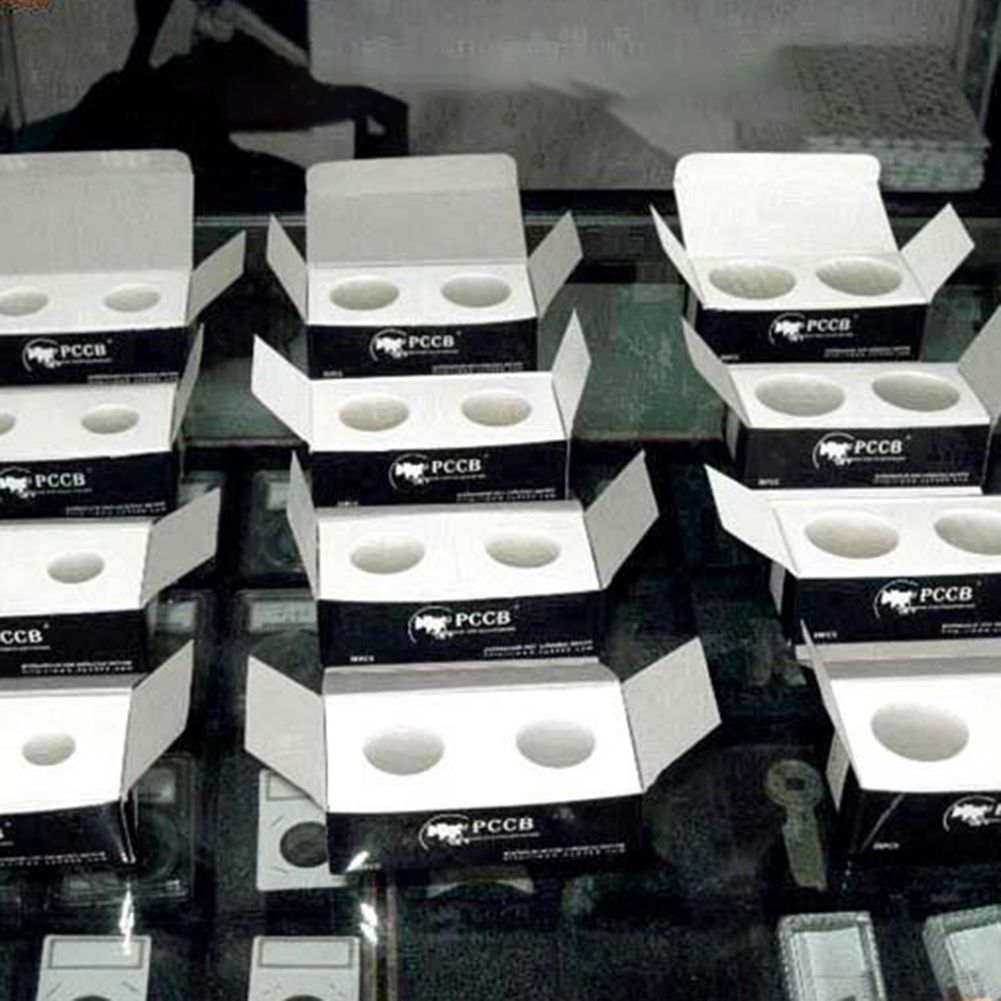 100Pcs Cardboard Flip Display Storage Holder For-