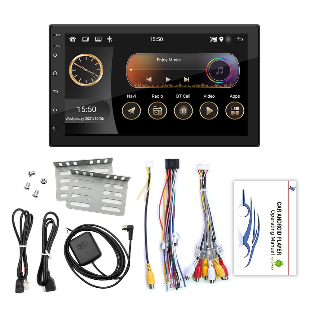Android 11 Car Stereo Double Din GPS Navigation FM Radio