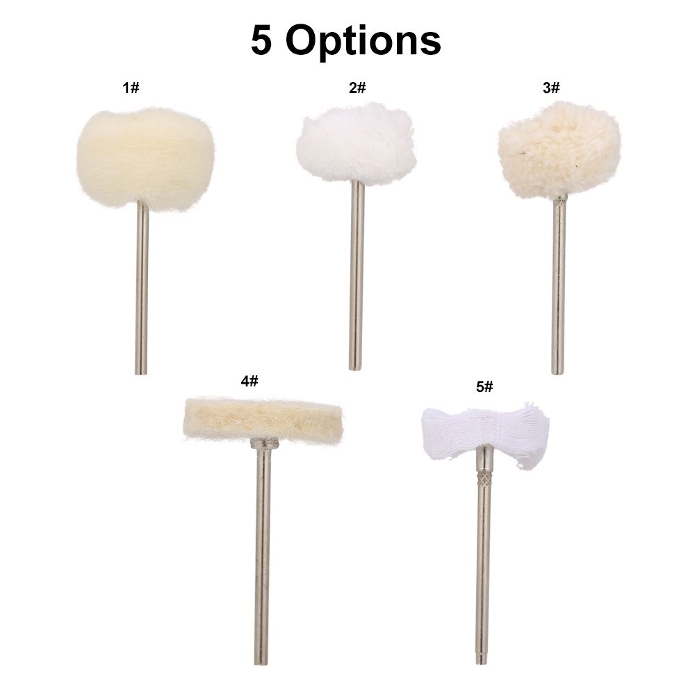 Cotton Polishing Buffing Wheels Brushes With Shank T-shaped