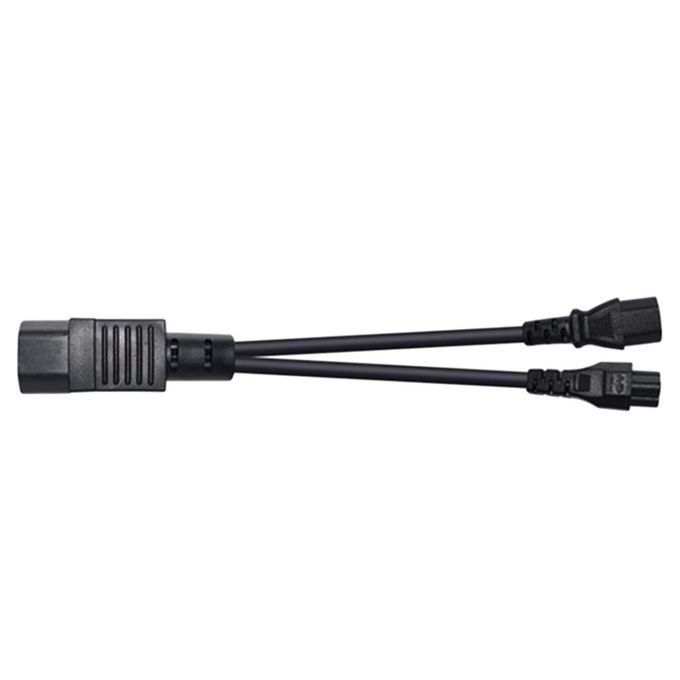 IEC320-C14 TO C13+C5 Y-shaped Splitter Power Cord 1-to-2 Cable 3-pin