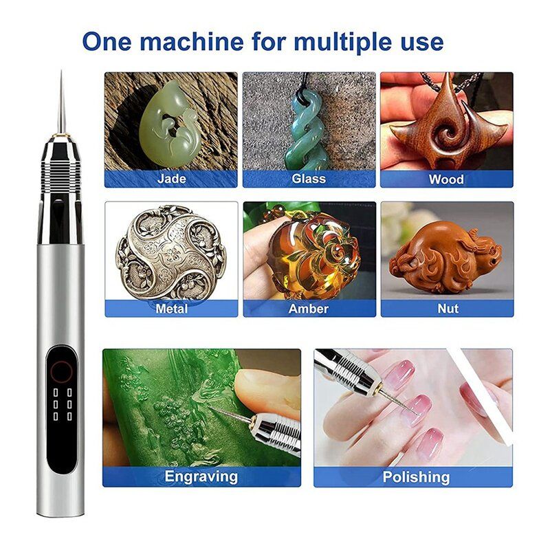 3 Speeds Adjustable Engraver Electric Grinding Pen Small