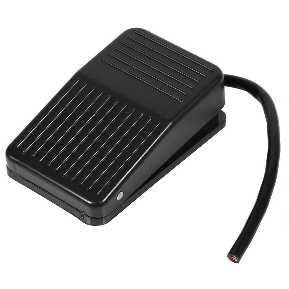 220V / 380V Electrical Power Plastic Foot Pedal Switch On/Off Control Black Color + 10cm Cord