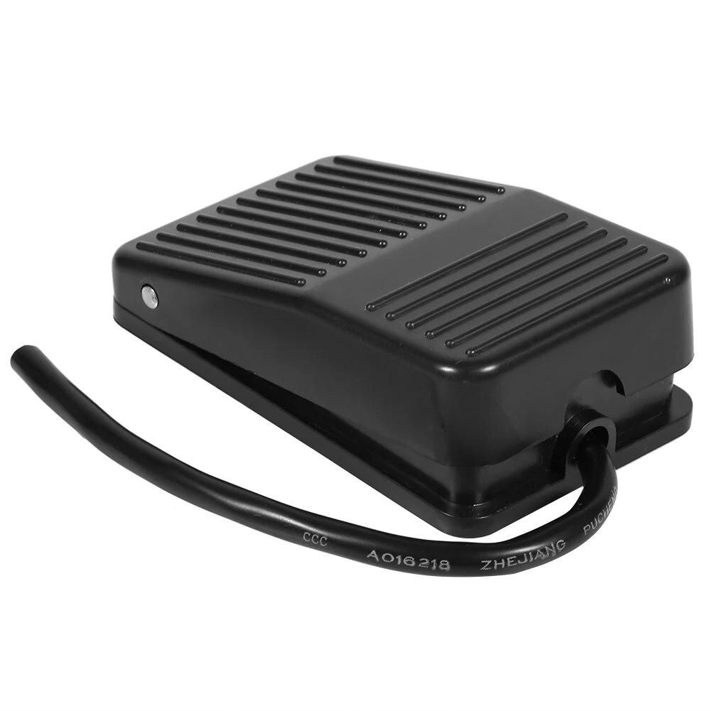 220V / 380V Electrical Power Plastic Foot Pedal Switch On/Off Control Black Color + 10cm Cord