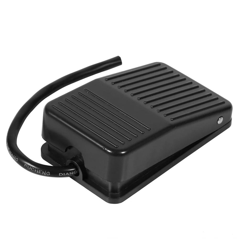 220V / 380V Electrical Power Plastic Foot Pedal Switch On/Off Control Black Color + 10cm Cord