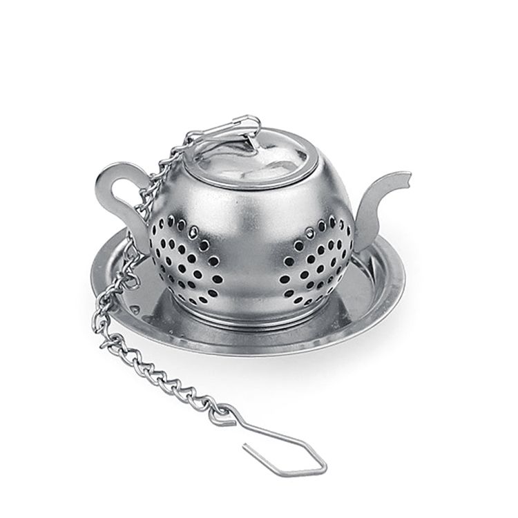 2 PCS Stainless Steel 304 Round Pot Tea Strainer