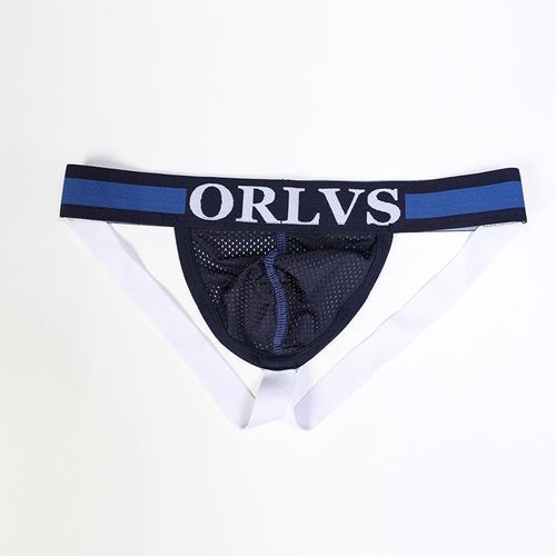 Sexy Men Underwear Jockstrap Cotton/mesh G-String Thong Briefs Panties