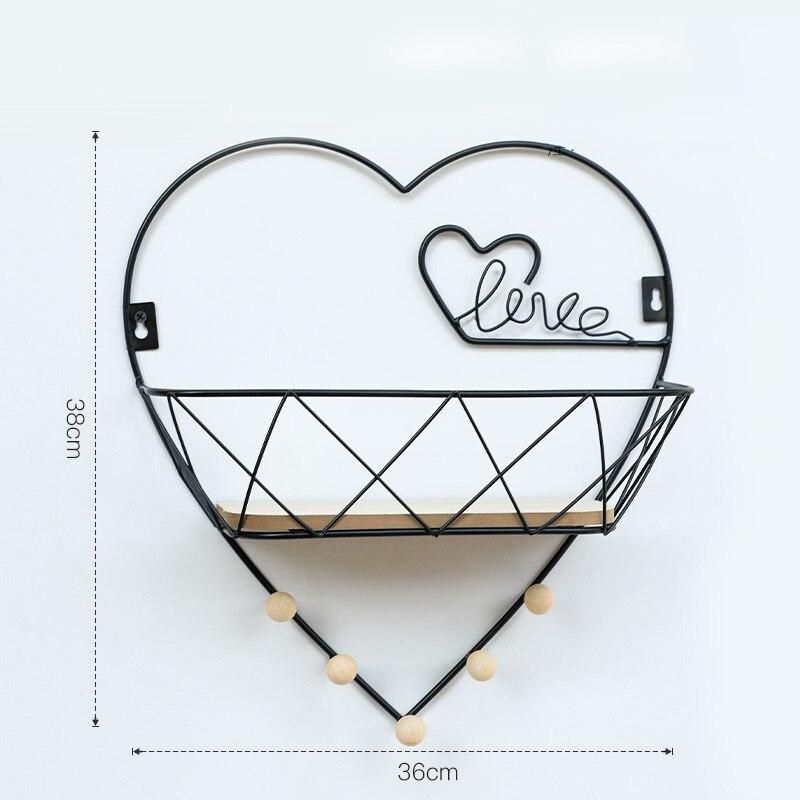 Home Decoration Wall Mount Gold Wall Display Stand Wall Hanging Decoration Hook Aesthetics Room Decoration Multifunctional