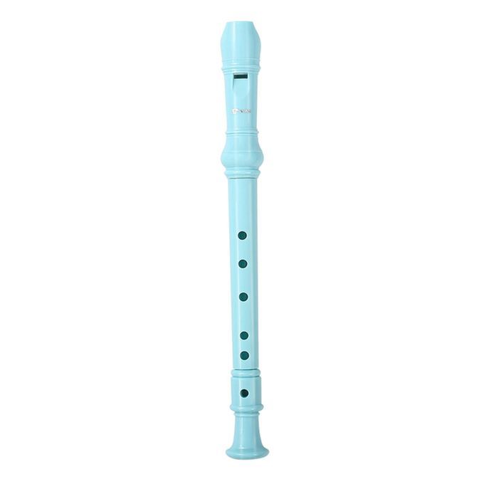 Soprano Recorder With Storage Bag Long Flute For Adults Blue 6 Hole