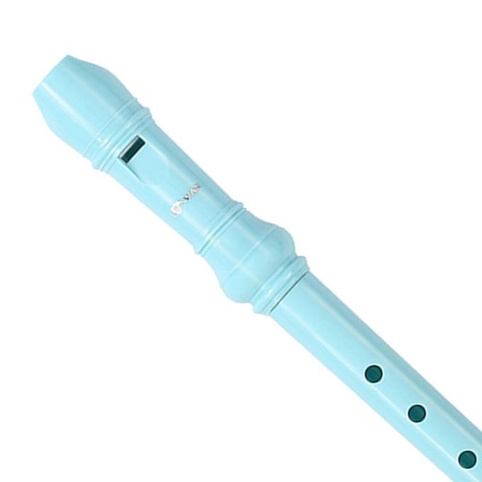 Soprano Recorder With Storage Bag Long Flute For Adults Blue 6 Hole