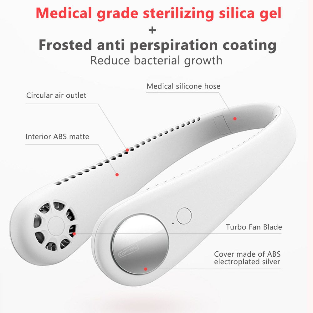 Quiet 2020 With Handheld Conditioner Ultra Mini For Room USB Wearable Neck Air Fan Battery Wind Fan Rechargeable Cooler Portable