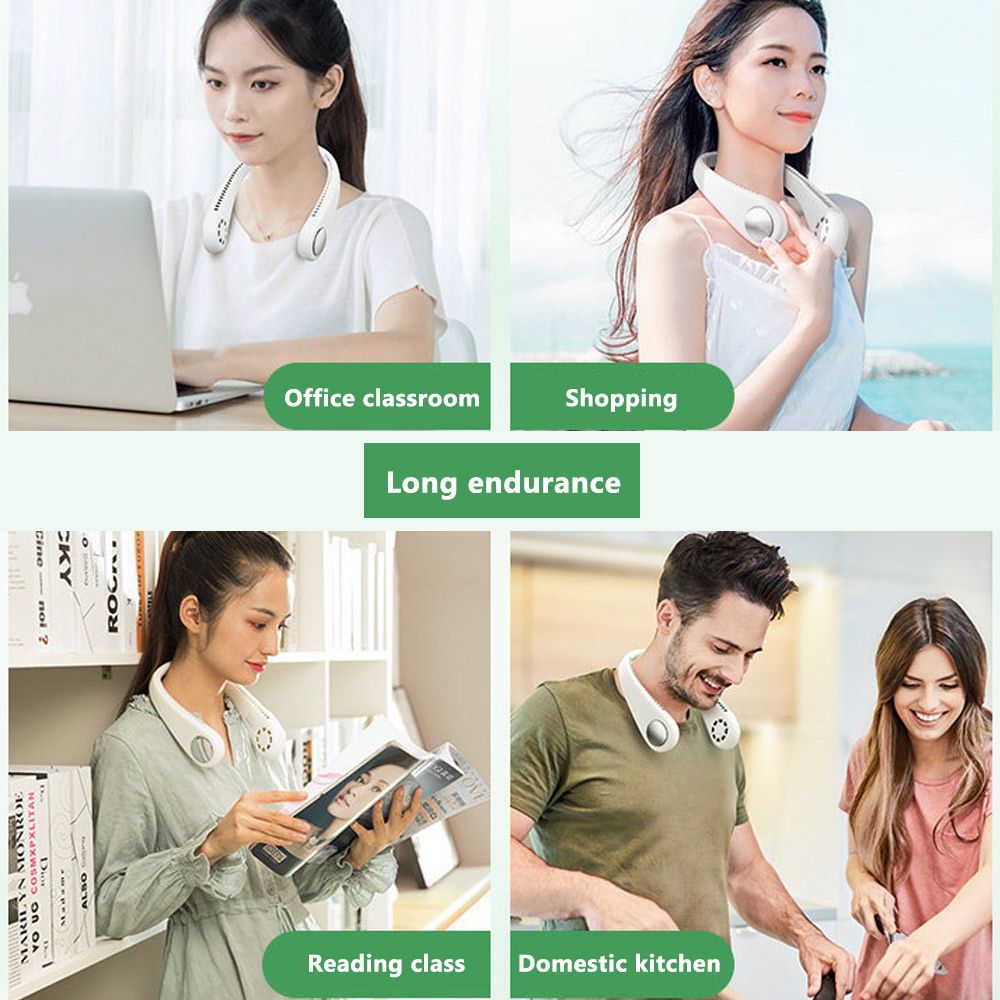 Quiet 2020 With Handheld Conditioner Ultra Mini For Room USB Wearable Neck Air Fan Battery Wind Fan Rechargeable Cooler Portable