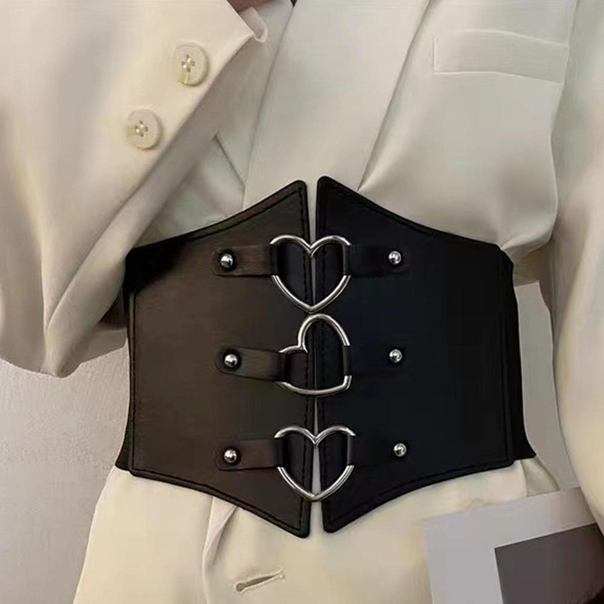 Shirt Corset Women Dress Waist Buckle Bandage Corset D