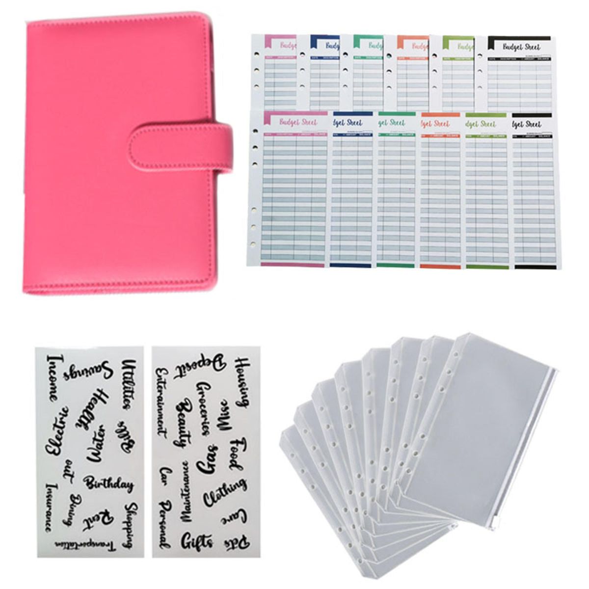 PU Leather Notebook Binder A6 Loose Leaf Paper For Budget