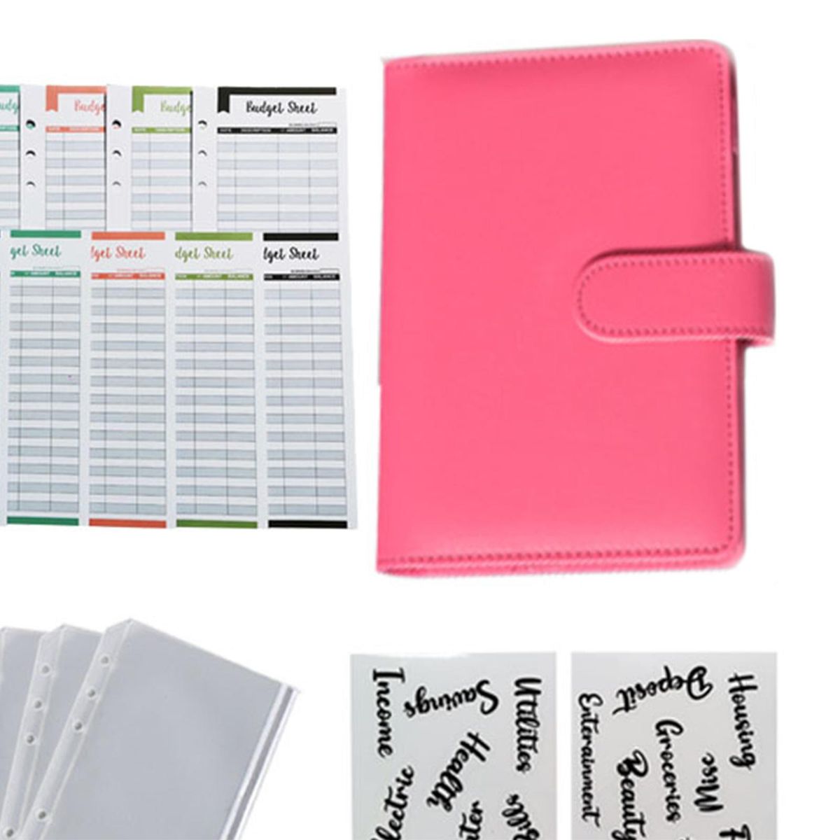 PU Leather Notebook Binder A6 Loose Leaf Paper For Budget
