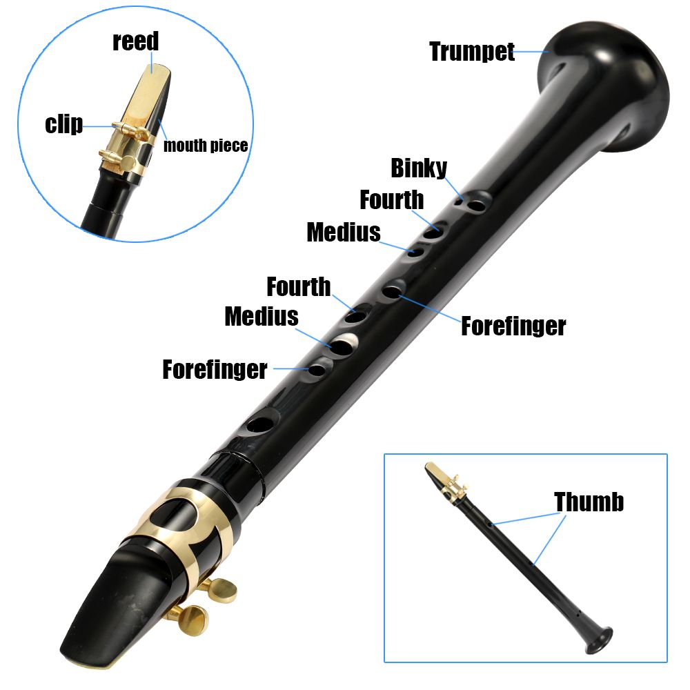 Mini Portable Saxophone With Carrying Bag