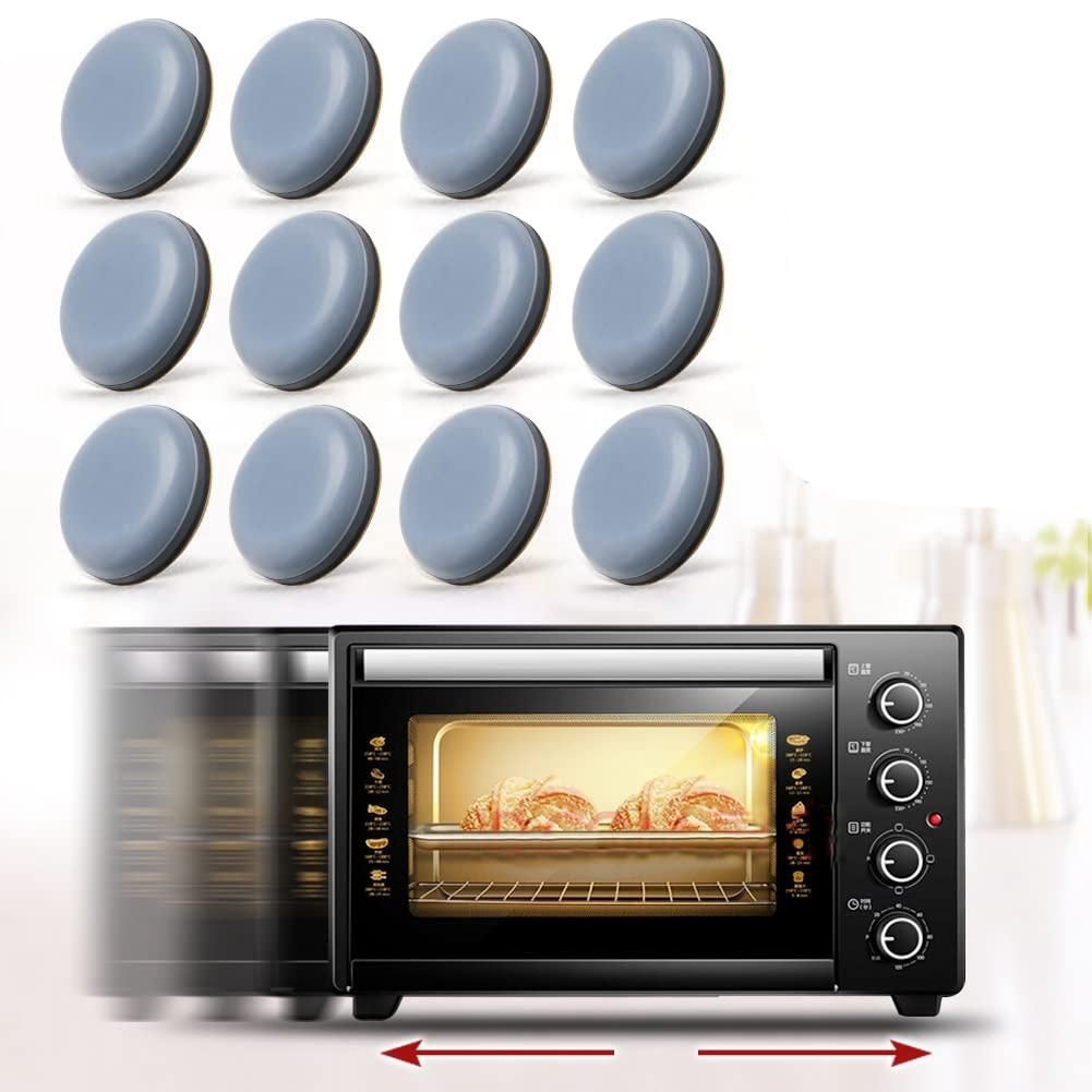 12Pcs Kitchen Appliance Sliders for Counter, Adhesive Caddy