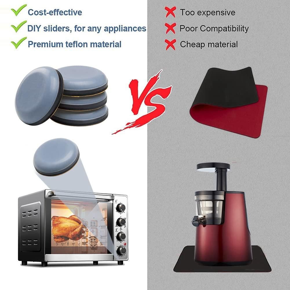 12Pcs Kitchen Appliance Sliders for Counter, Adhesive Caddy