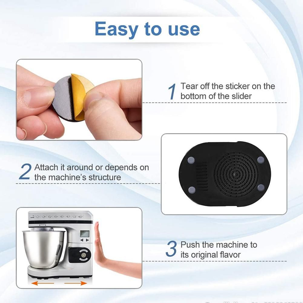 12Pcs Kitchen Appliance Sliders for Counter, Adhesive Caddy