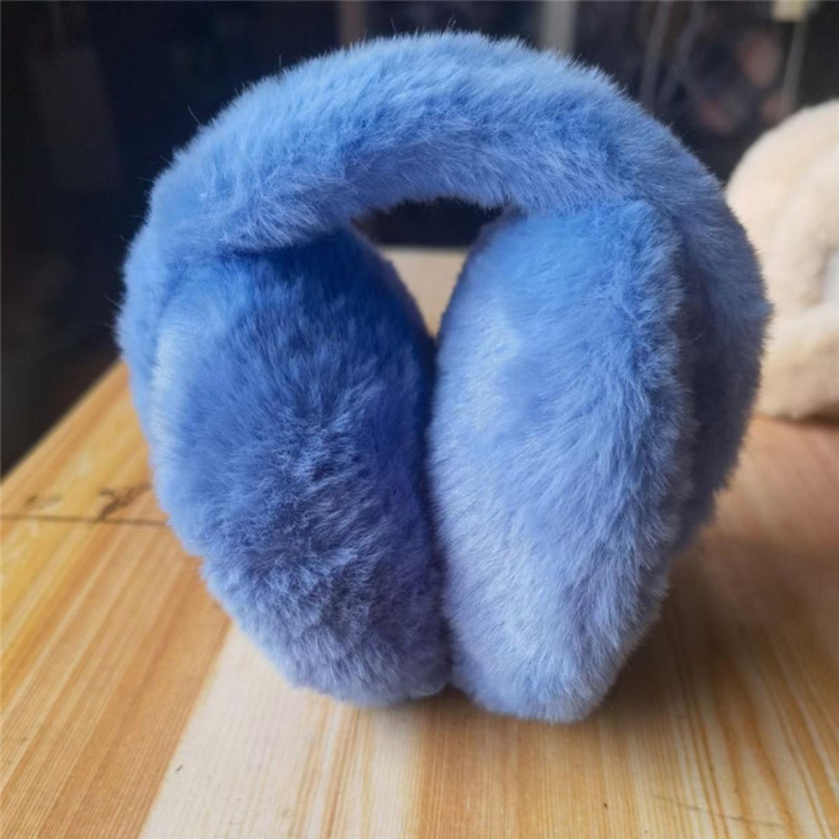 Warm Earmuffs Winter Plush Outdoor Ear Warmer Blue
