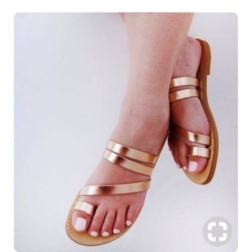 Trendy Ladies Slippers - Gold
