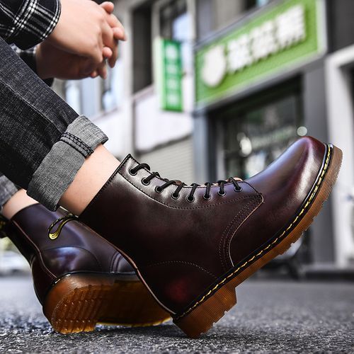 EUR 39-46 Men's High-top Martin Shoes Boots Suede Leather Ankle Boots