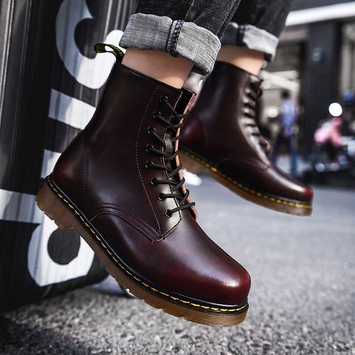 EUR 39-46 Men's High-top Martin Shoes Boots Suede Leather Ankle Boots