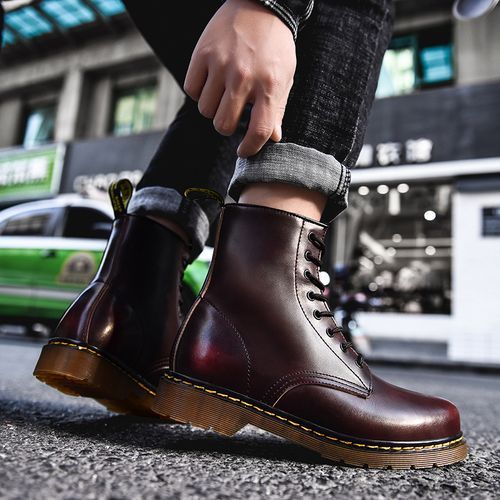 EUR 39-46 Men's High-top Martin Shoes Boots Suede Leather Ankle Boots