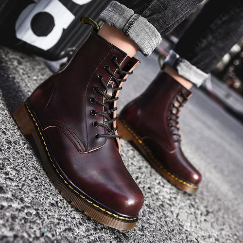 EUR 39-46 Men's High-top Martin Shoes Boots Suede Leather Ankle Boots