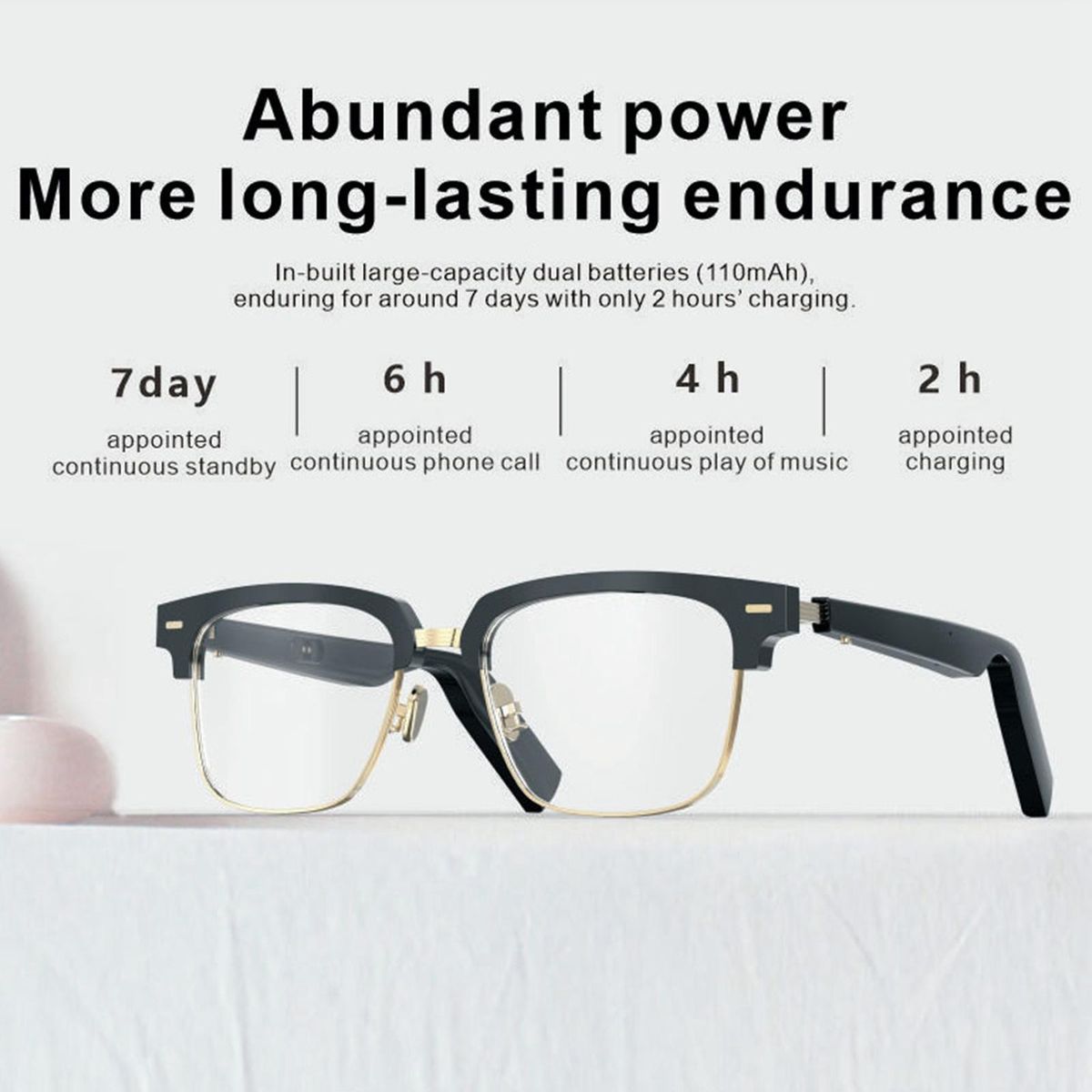 Headset IP67 Bluetooth 5.0 Smart EyeGlasses Water