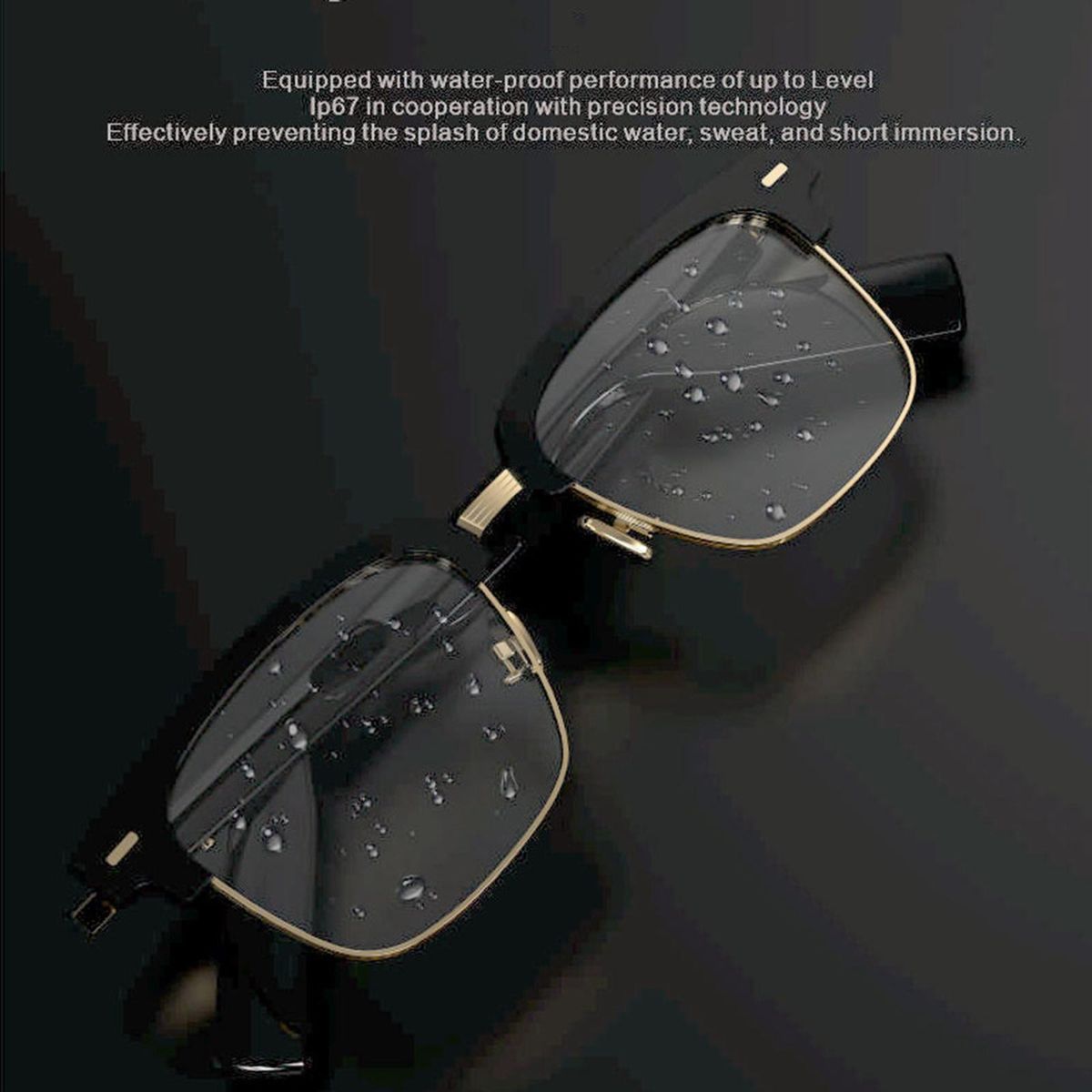 Headset IP67 Bluetooth 5.0 Smart EyeGlasses Water
