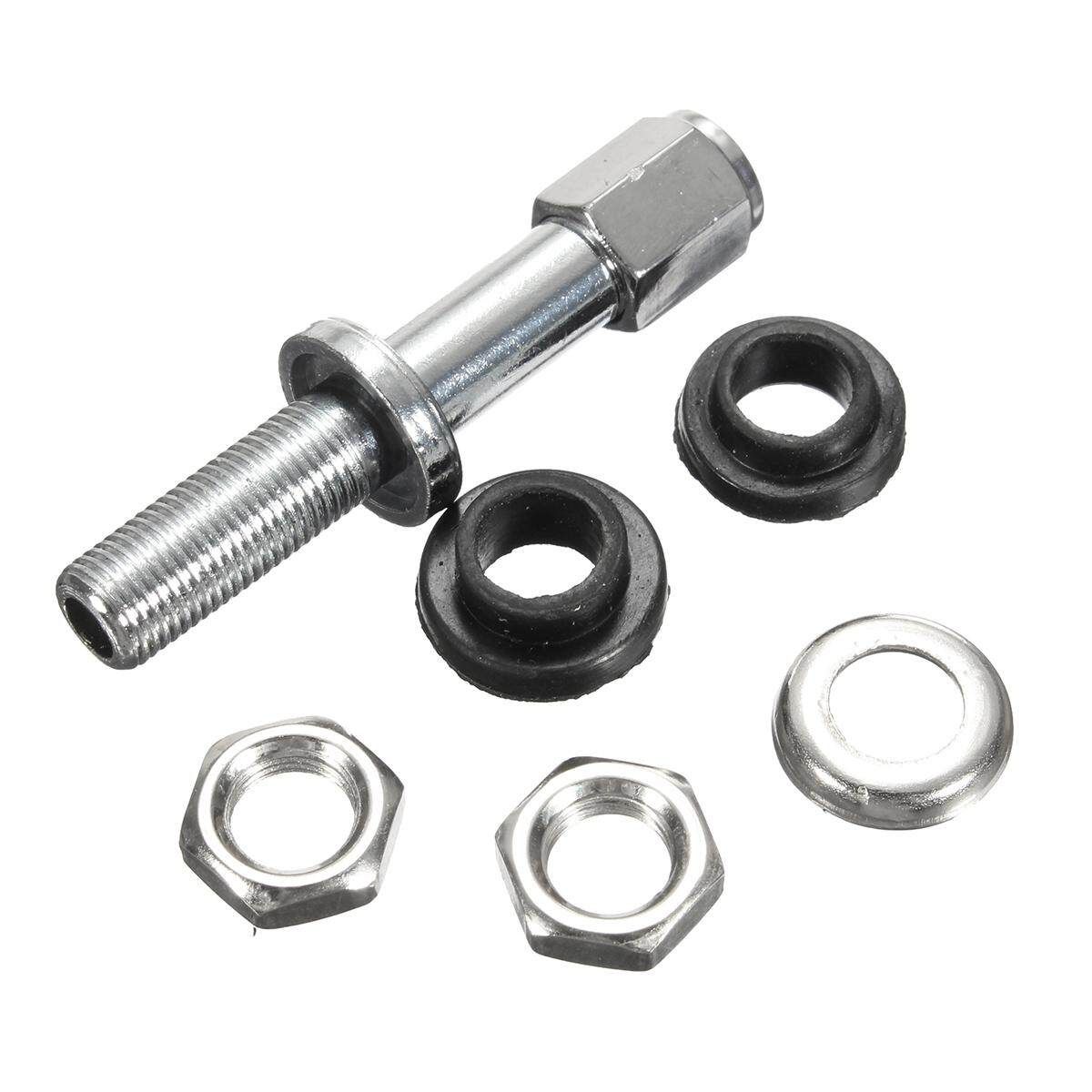 (car Dust Cover)4pcs Bolt-in Aluminum Car Tubeless Wheel Tire Valve Stems With Dust Caps Black