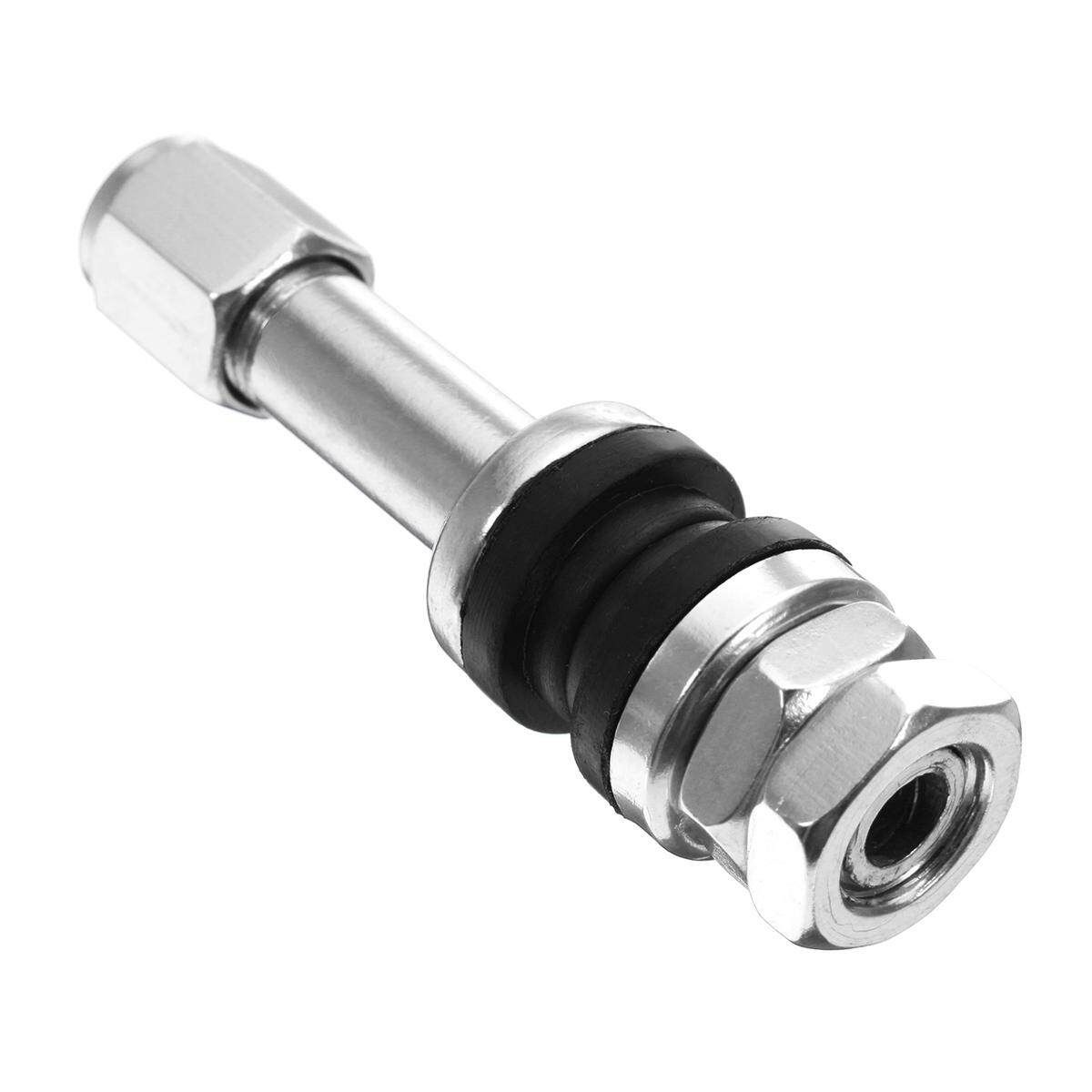 (car Dust Cover)4pcs Bolt-in Aluminum Car Tubeless Wheel Tire Valve Stems With Dust Caps Black