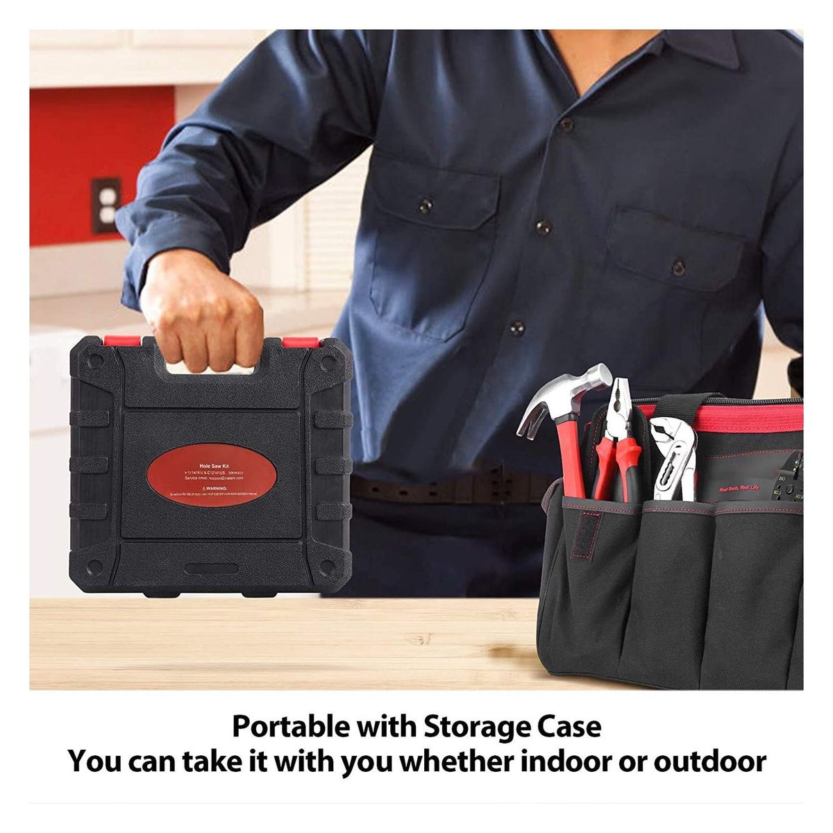 Meterk Hole Saw Kit 21 PCS EU Carton Box