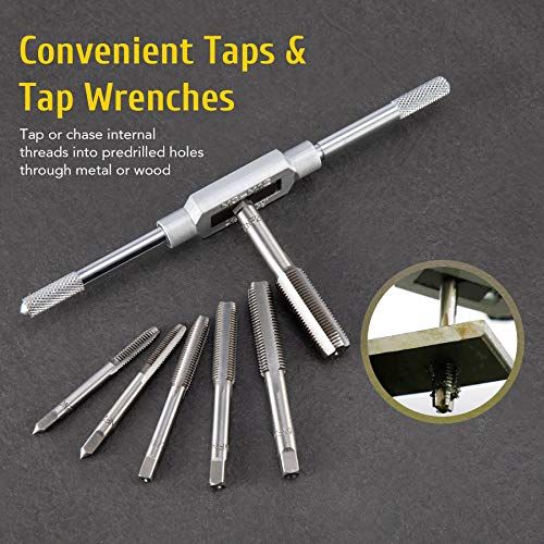 60 PCS Tap And Die Set Metric And Standard Sizes Included Ta