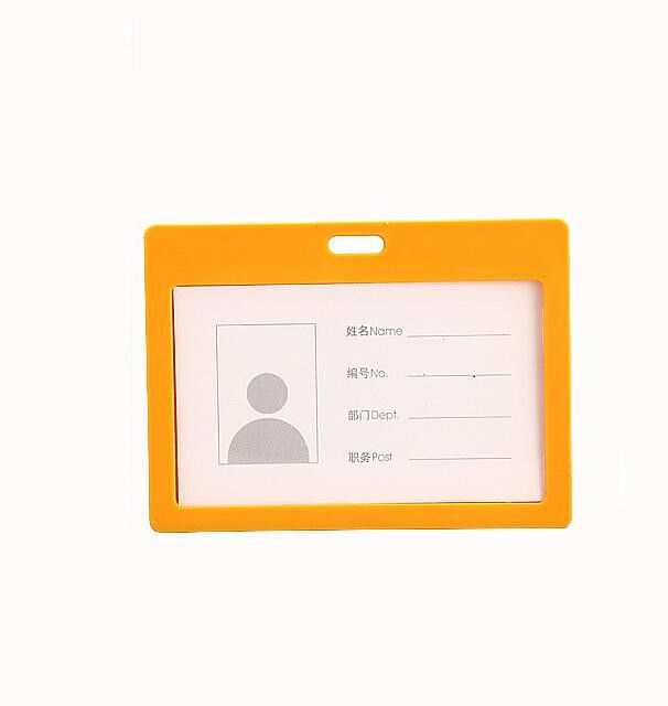 54*90mm Horizontal Work Id Card Holder For Company
