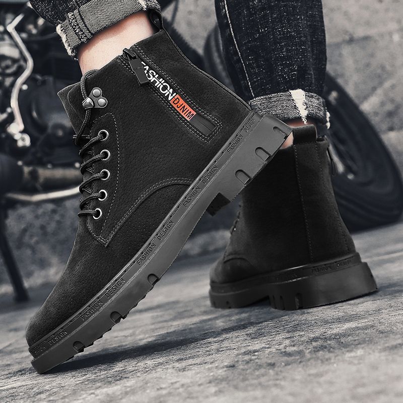 New Men's Casual Martin Slip On Ankle Boots