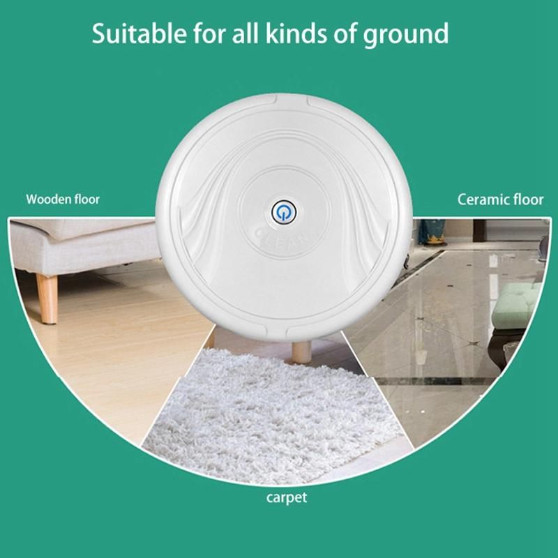 Robot Vacuum Cleaner, Sweeper Smart Household Sweeping Robot Thin Quiet for Hardwood Floor Carpet Tile Pet Hair,Black