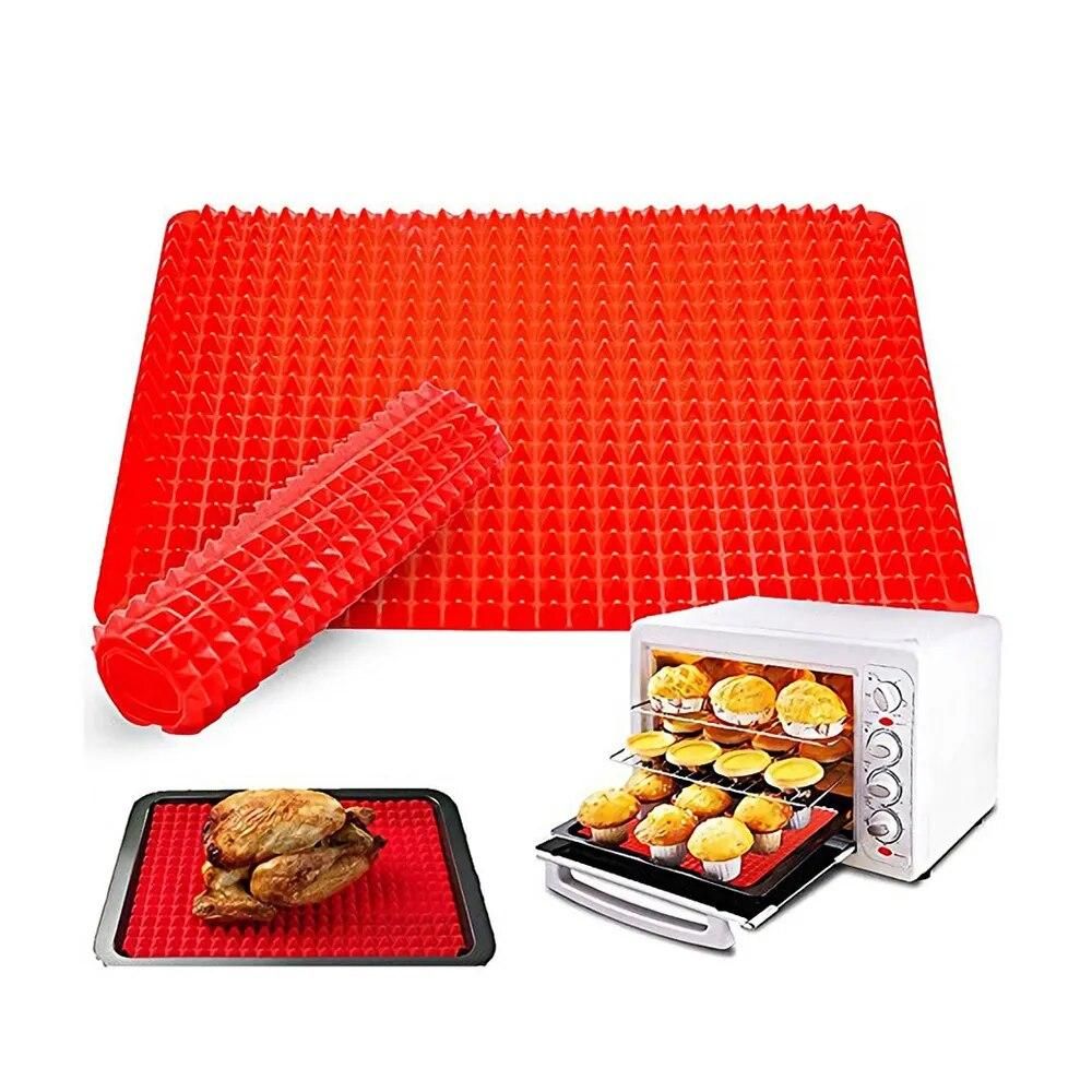 Silicone Pyramid Pan Oven Tray Chocolate Mold Microwave Mat Baking Supplies Reusable Kitchen Accessories Bakeware Bpa Free