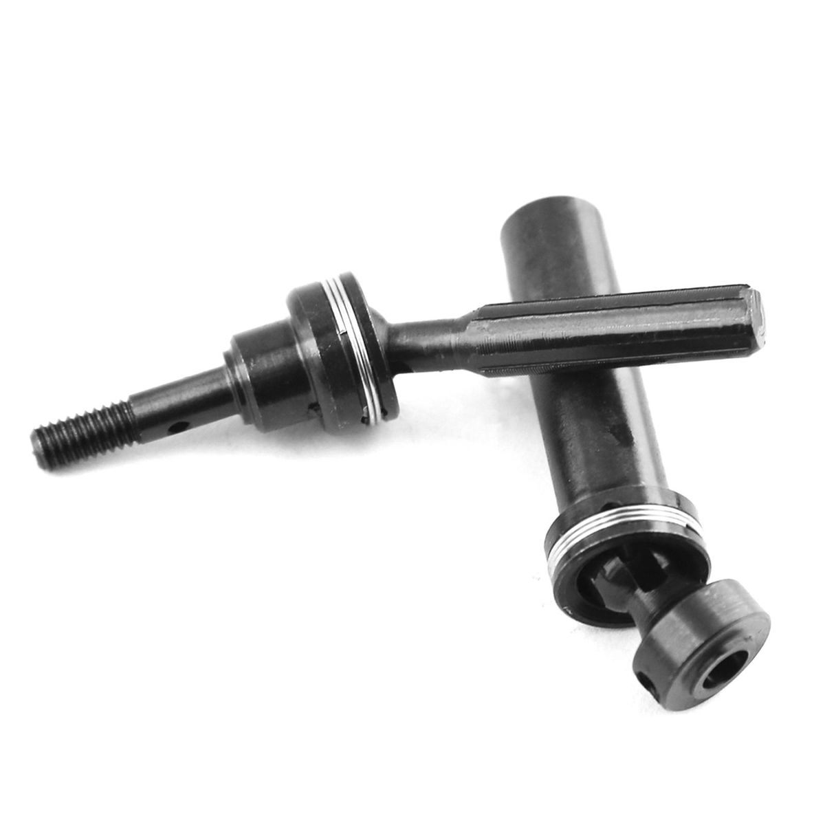 Hardened Steel Front and Rear Center Drive Axle, High-Performance Off-Road Drive Axle 7051 7250R Replacement for 1/16 TRAX4 SLASH 4WD Remote Control Car Upgrade Parts