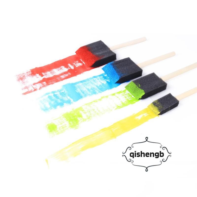 1pc/4pcs Sponge Painting Brush Portable Lightweight Paint