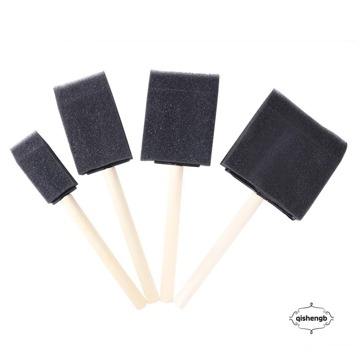 1pc/4pcs Sponge Painting Brush Portable Lightweight Paint