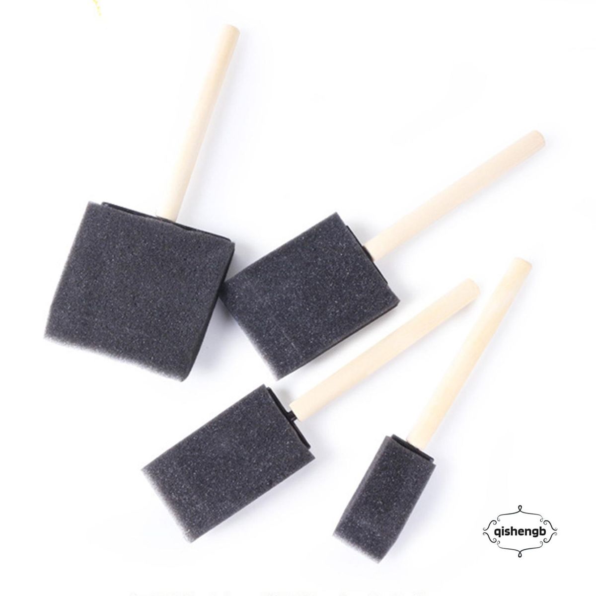 1pc/4pcs Sponge Painting Brush Portable Lightweight Paint