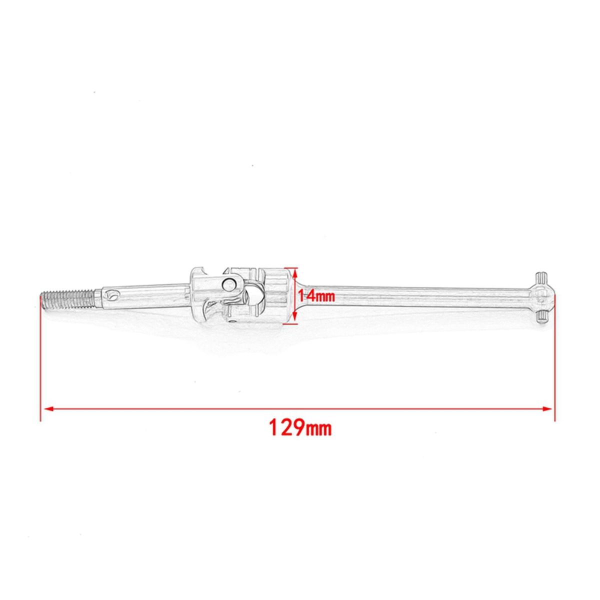 CVD Front Drive Shaft Upgrade Parts Replacement for LOSI 1/8 LMT SOLID AXLE 4WD RC Car