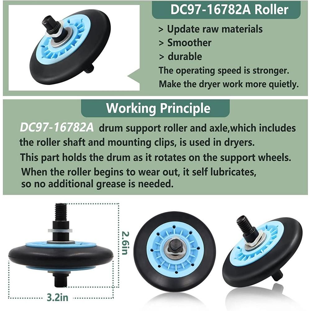 Dryer Repair Kit for Samsung Dryer Includes DC97-16782A Drye