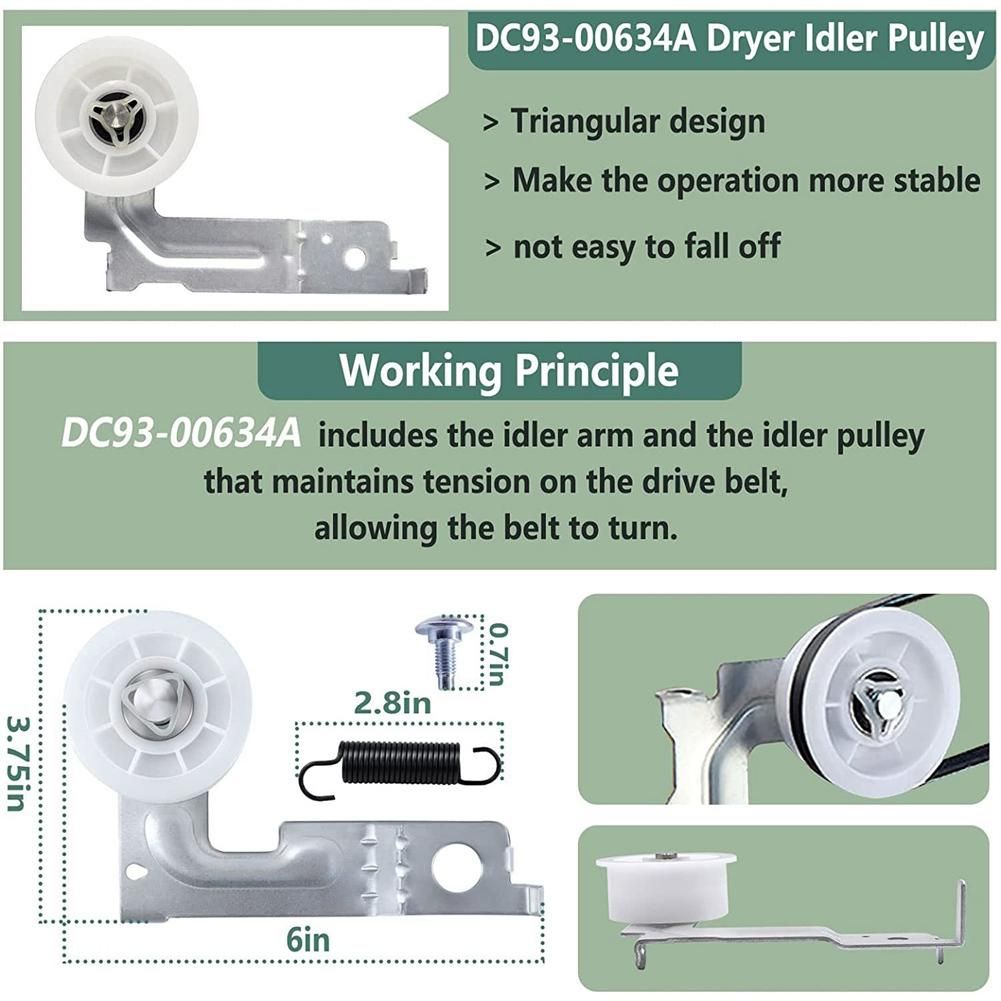 Dryer Repair Kit for Samsung Dryer Includes DC97-16782A Drye