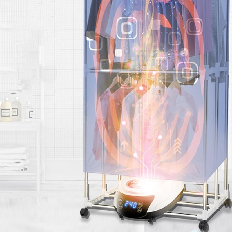 Portable Electric Clothes Dryers Household Baby Clothes Drying Warm Wind Laundry Garment Tumble Cloth 2