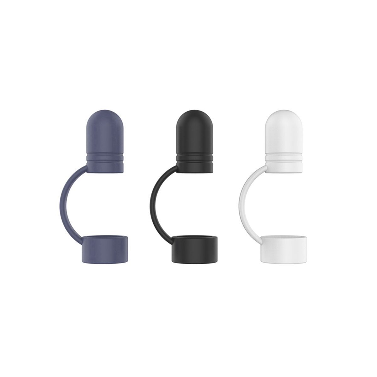 3Pcs Replacement Pen Cap Soft Protective Sleeve Accessories for Apple Pencil Silicone Holder Nib Protective Case, B