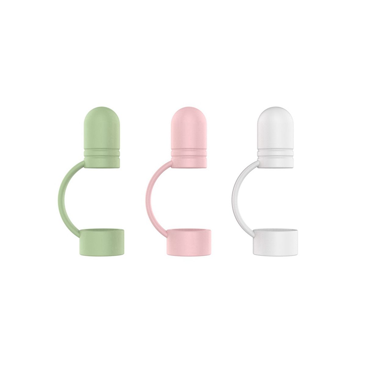 3Pcs Replacement Pen Cap Soft Protective Sleeve Accessories for Apple Pencil Silicone Holder Nib Protective Case, B